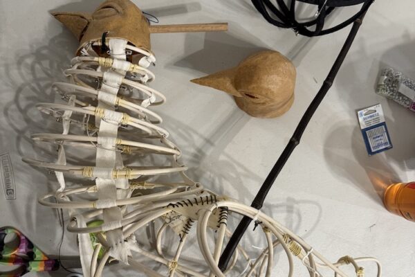 White Rooster, in process. Photo Caitlin McLeod
