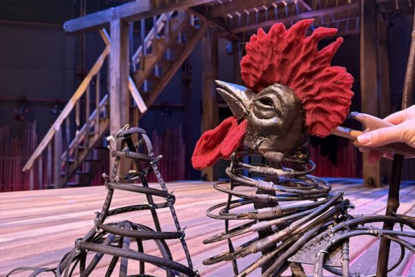White Rooster, in process. Photo Caitlin McLeod