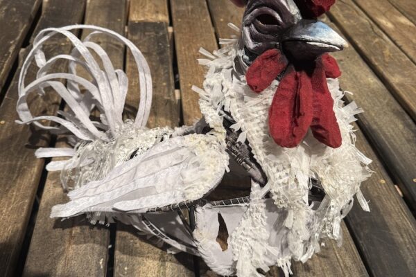 White Rooster, in process. Photo Caitlin McLeod